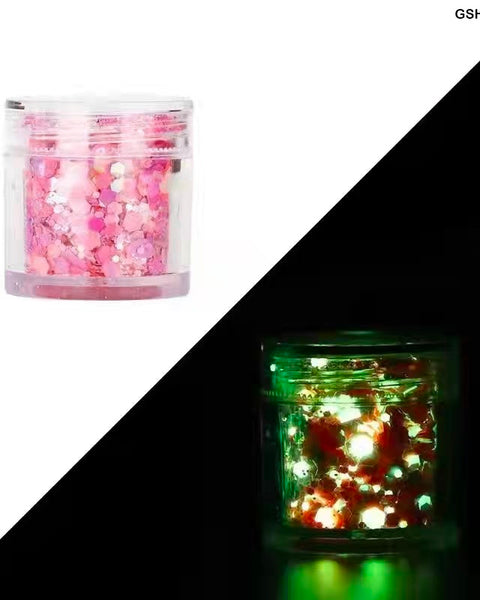 Shimmer Crystals Glow Pink for Resin Art