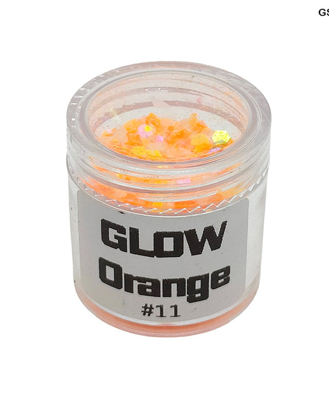Shimmer Crystals Glow Orange for Resin Art