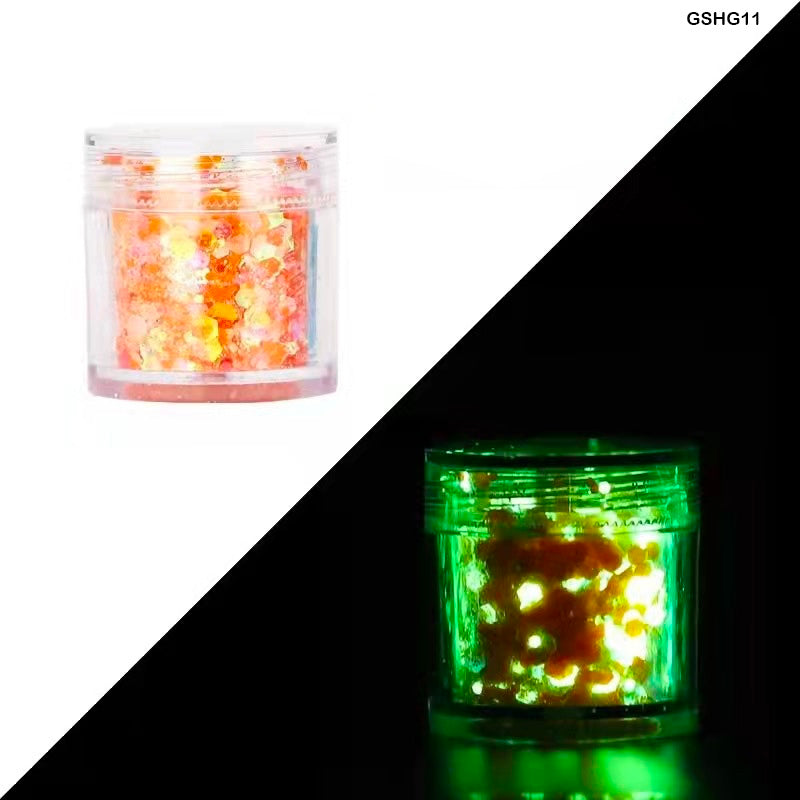 Shimmer Crystals Glow Orange for Resin Art