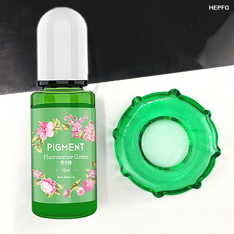 High Enriched Pigment Flourescent Green 10ml for Resin Art