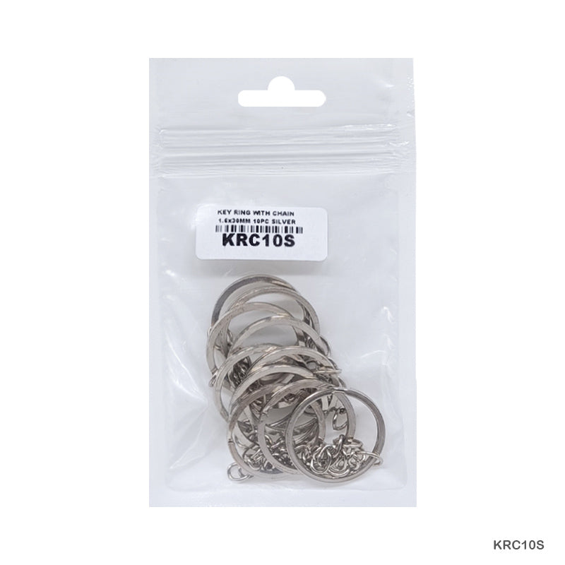 Key Chain Ring Silver