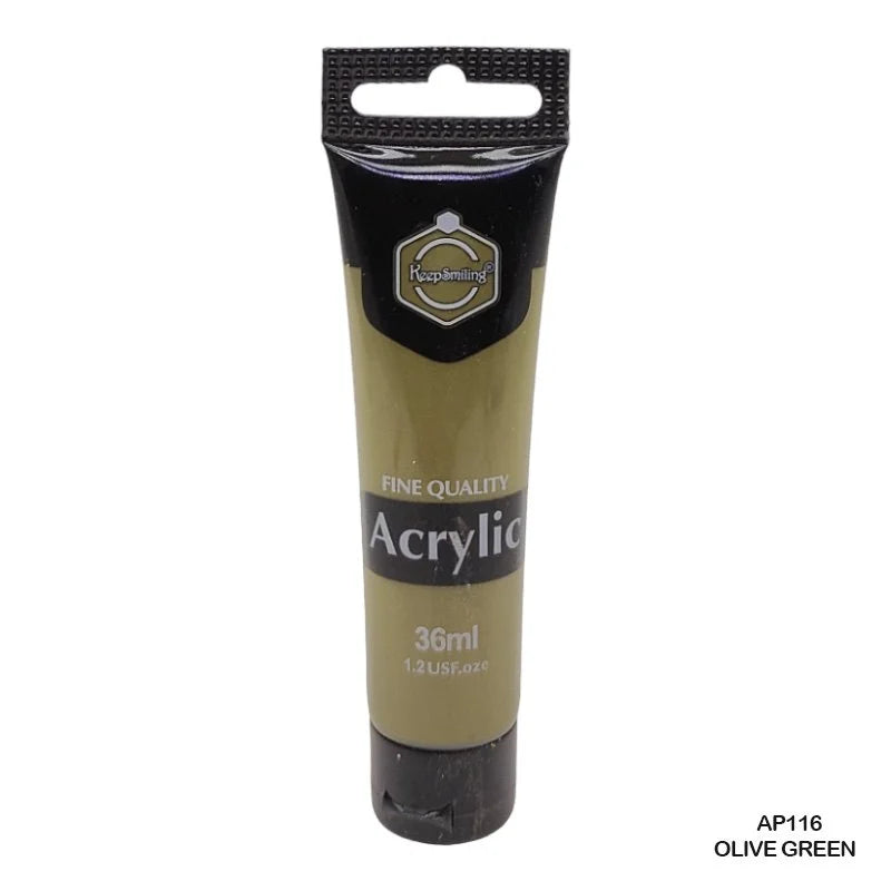 Keep Smiling Acrylic Colour Olive Green 36ml