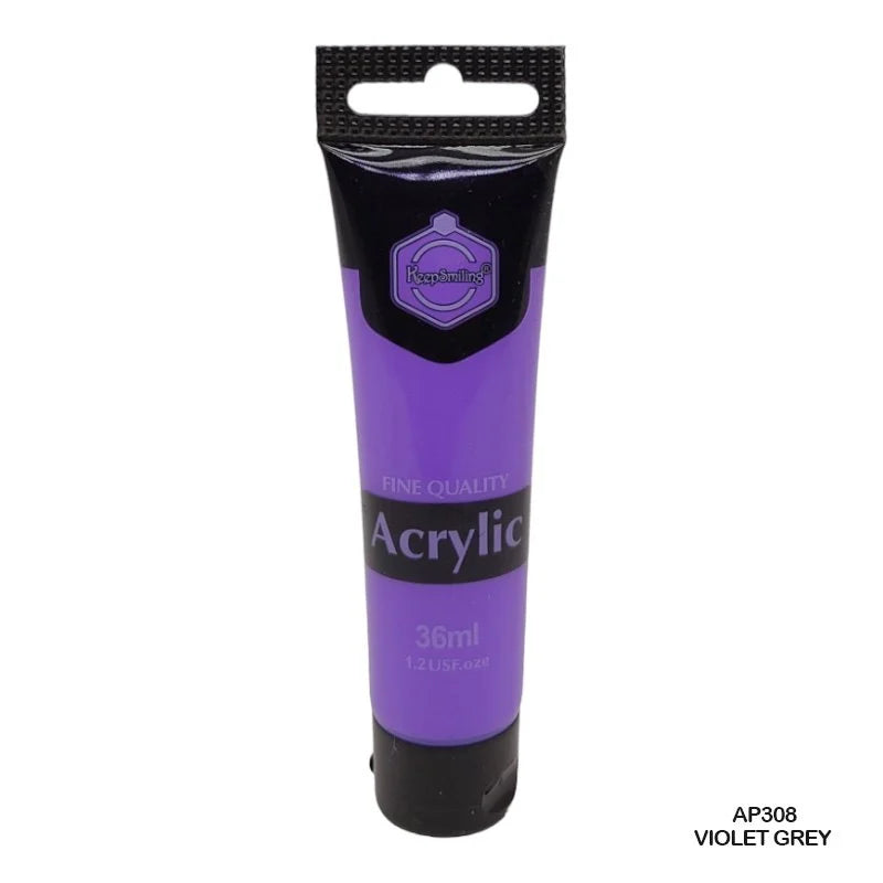 Keep Smiling Acrylic Colour Violet Grey 36ml