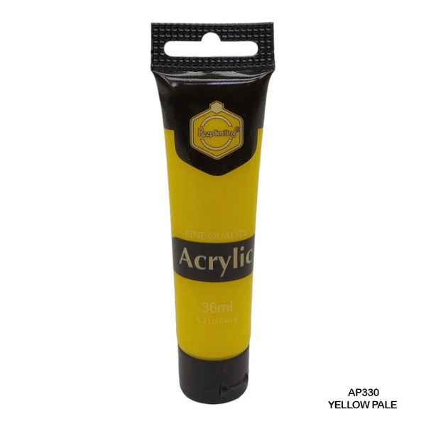 Keep Smiling Acrylic Colour Yellow Pale 36ml