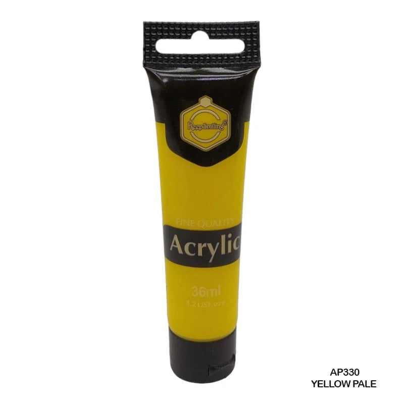 Keep Smiling Acrylic Colour Yellow Pale 36ml