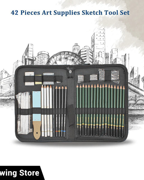 Keep Smiling Complete Drawing Kit Set 42 pcs