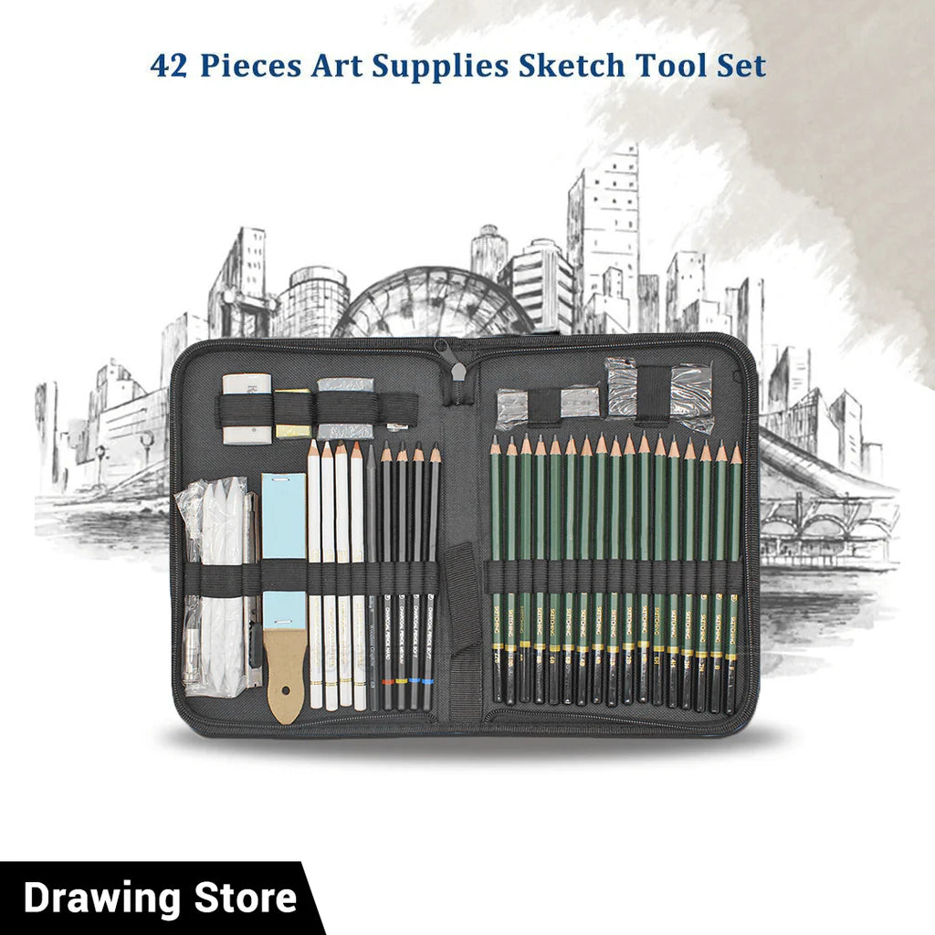 Complete Drafting Kit Keep Smiling Complete Drawing Kit Set 42 pcs – Sketch Lobby