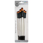 Keep Smiling Filbert Brush Set of 6 White Handle