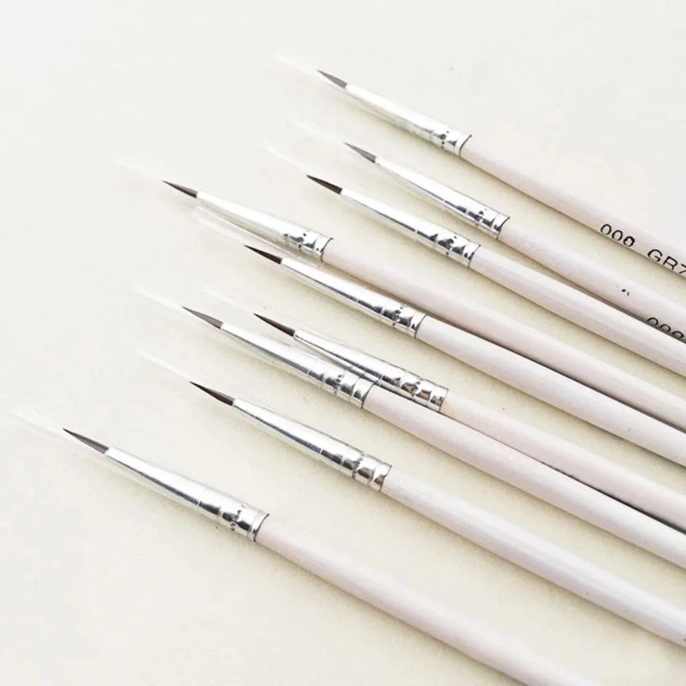 Keep Smiling Liner Brush set of 6 White Handle