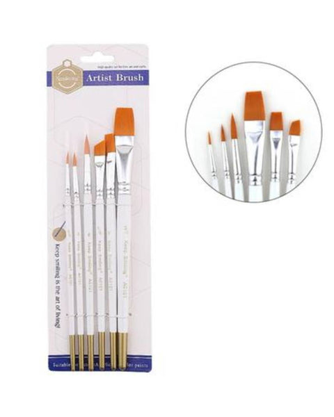 Keep Smiling Mixed Brush Set of 6 Short Handle