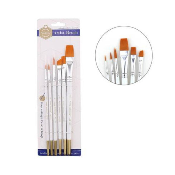 Keep Smiling Mixed Brush Set of 6 Short Handle