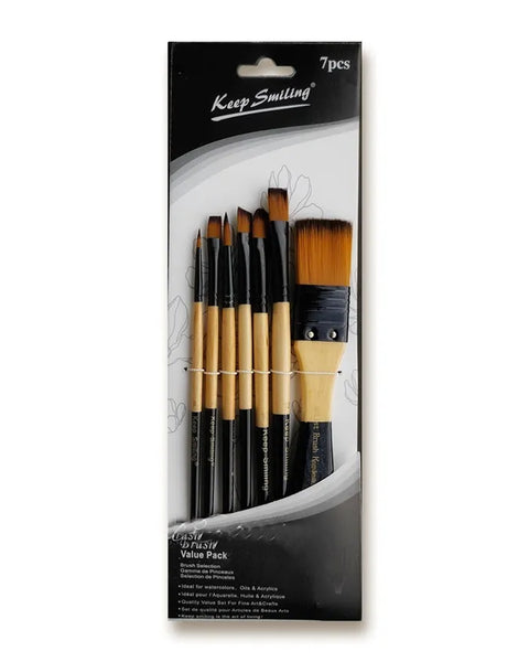 Keep Smiling Mixed Brush Set of 7