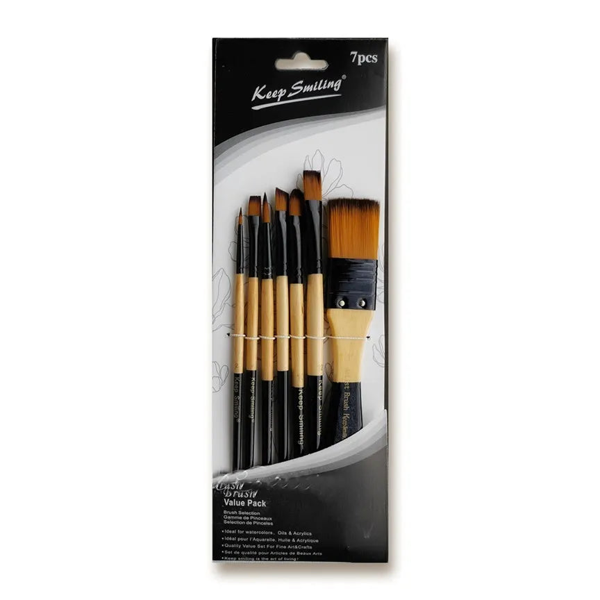 Keep Smiling Mixed Brush Set of 7