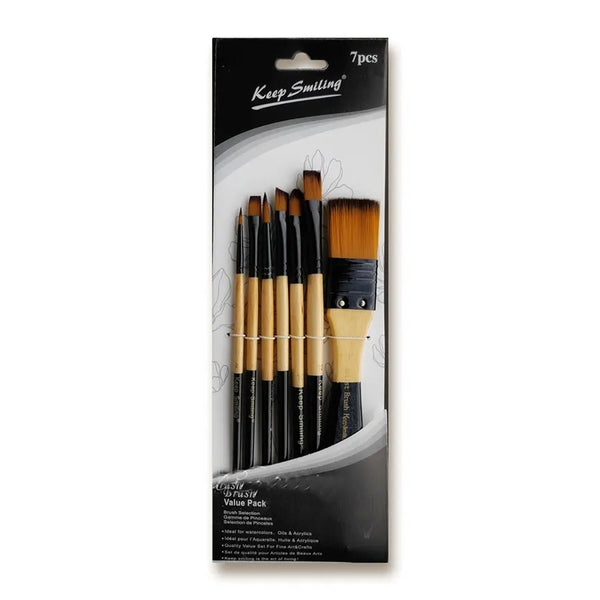 Keep Smiling Mixed Brush Set of 7