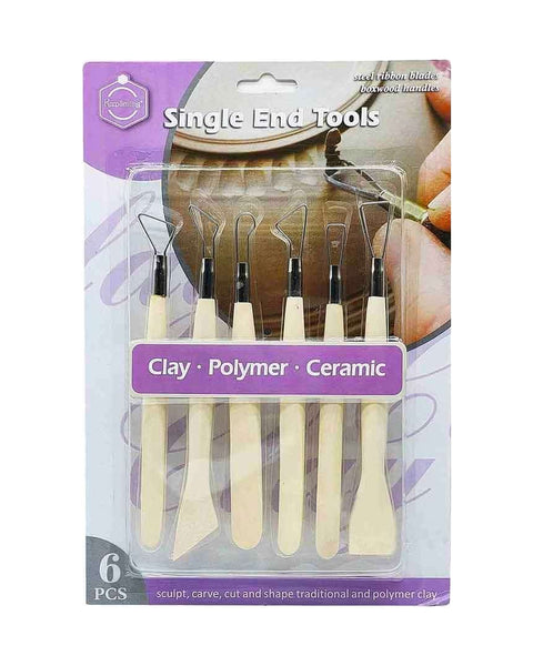 KeepSmiling Single End Tools Set for Clay-Polymer-Ceramic sot of 6