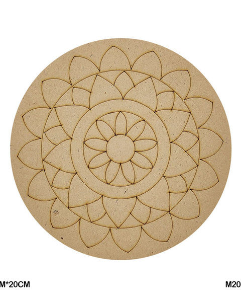 MDF Mandala CutOut M2014 3mmX20cm