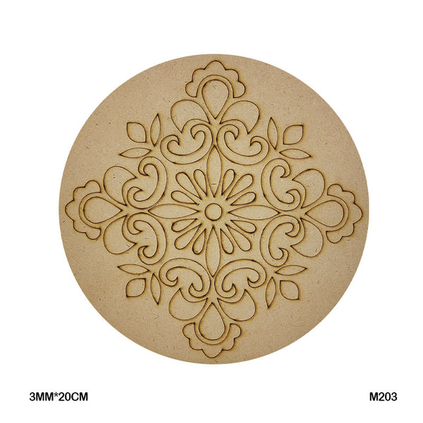 MDF Mandala CutOut M20-3 3mmX20cm