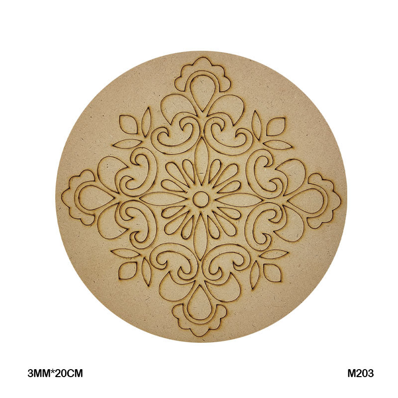 MDF Mandala CutOut M20-3 3mmX20cm