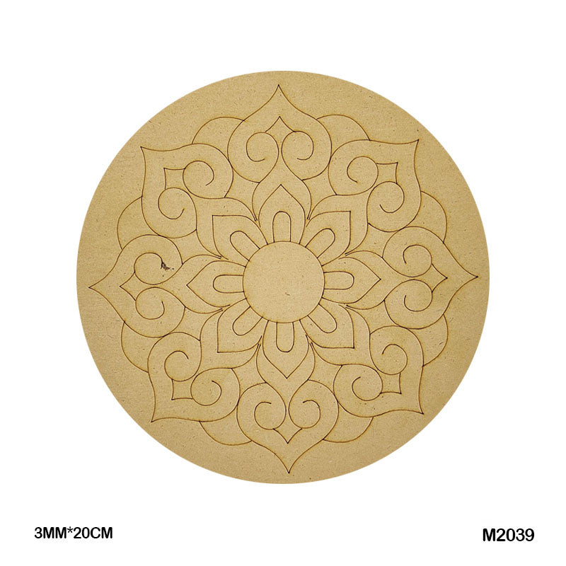 MDF Mandala CutOut M2039 3mmX20cm