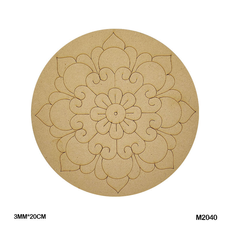 MDF Mandala CutOut M2040 3mmX20cm