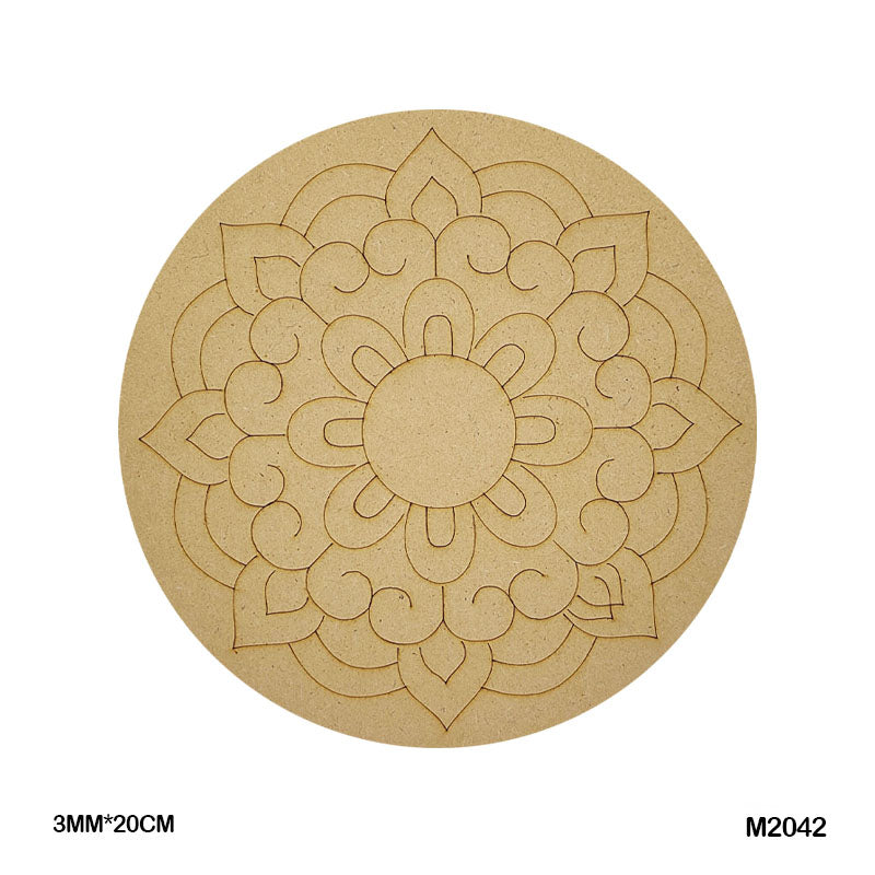 MDF Mandala CutOut M2042 3mmX20cm
