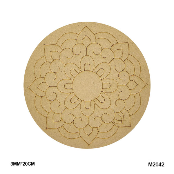MDF Mandala CutOut M2042 3mmX20cm