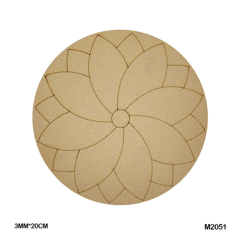 MDF Mandala CutOut M2051 3mmX20cm