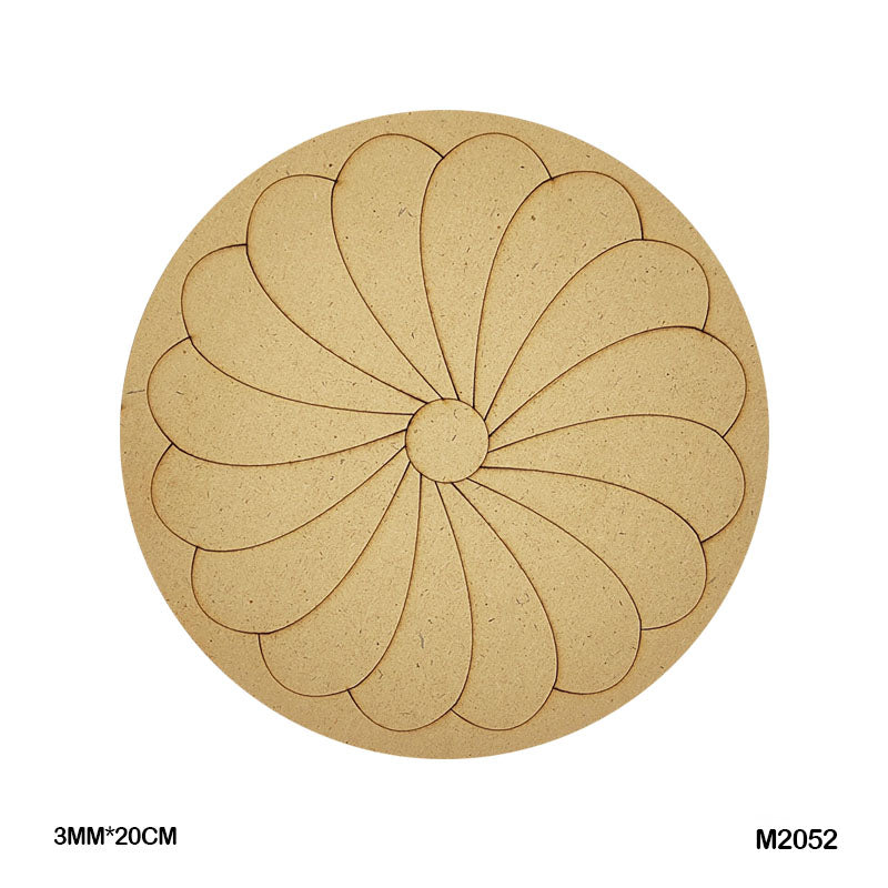 MDF Mandala CutOut M2052 3mmX20cm