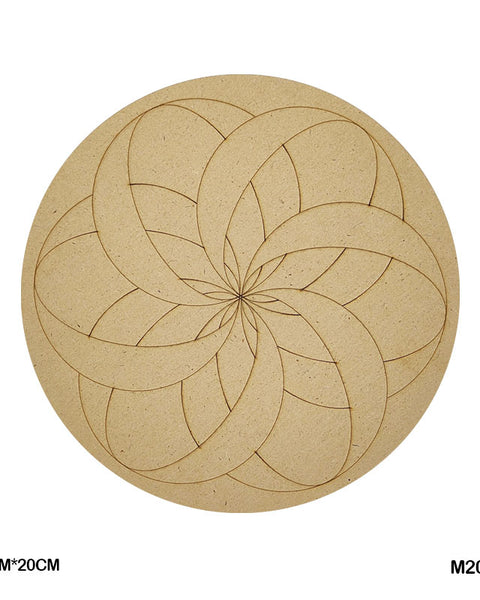MDF Mandala CutOut M2054 3mmX20cm