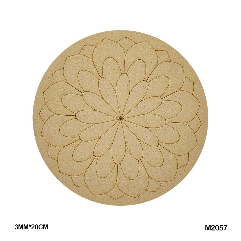 MDF Mandala CutOut M2057 3mmX20cm