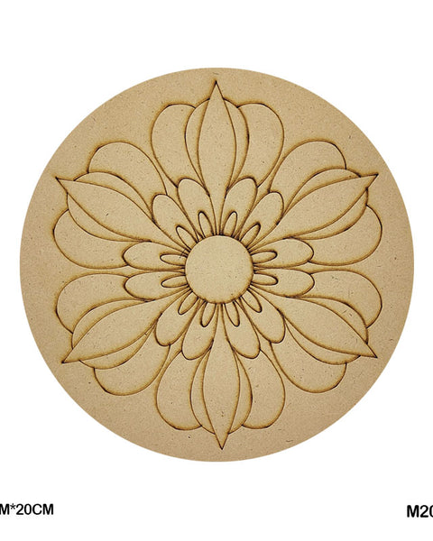MDF Mandala CutOut M2060 3mmX20cm