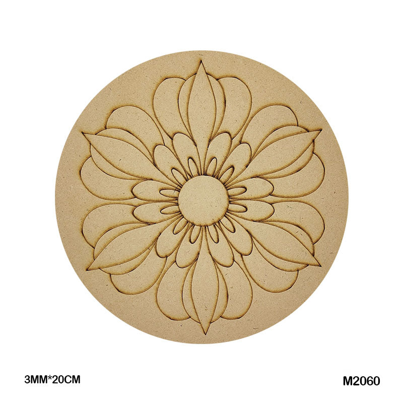 MDF Mandala CutOut M2060 3mmX20cm