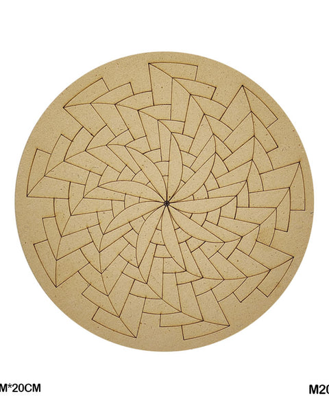 MDF Mandala CutOut M2063 3mmX20cm