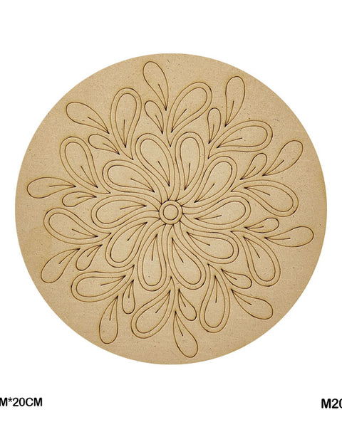 MDF Mandala CutOut M2065 3mmX20cm