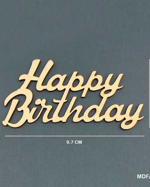 MDF Quotes CutOut "Happy Birthday"