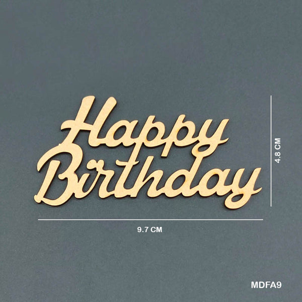 MDF Quotes CutOut "Happy Birthday"
