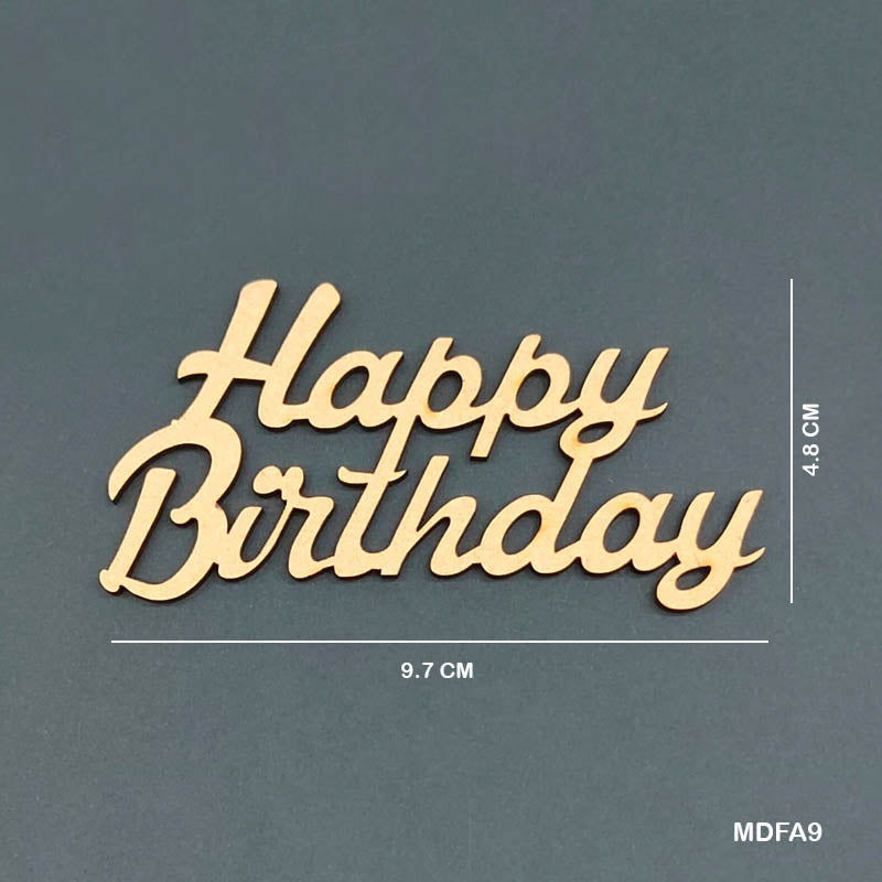 MDF Quotes CutOut "Happy Birthday"