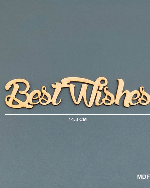 MDF Quotes CutOut "Best Wishes"