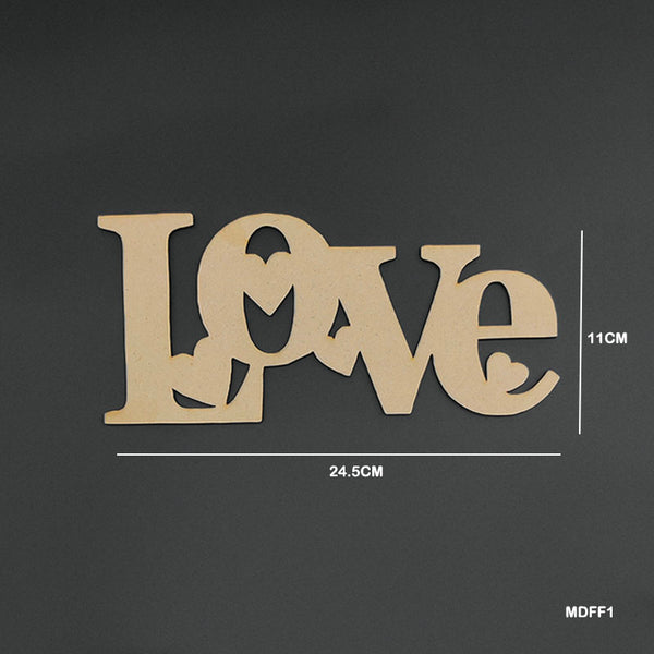 MDF Quotes Cutout "Love"