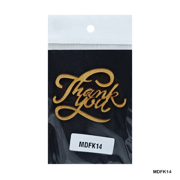 MDF Quotes CutOut "Thank you"