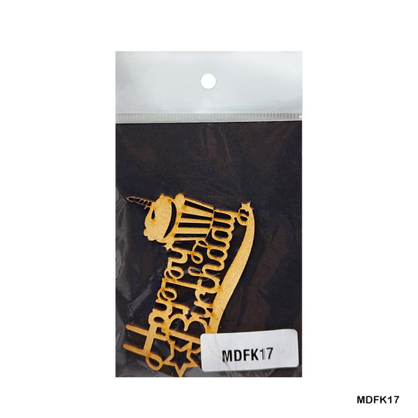MDF Quotes CutOut "Happy Birthday"