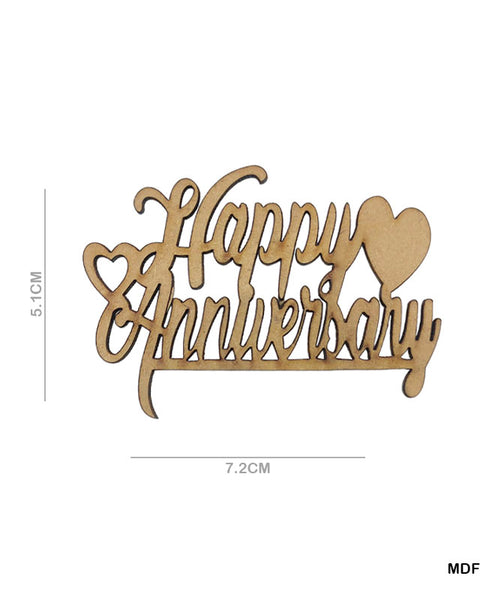 MDF Quotes CutOut "Happy Anniversay"