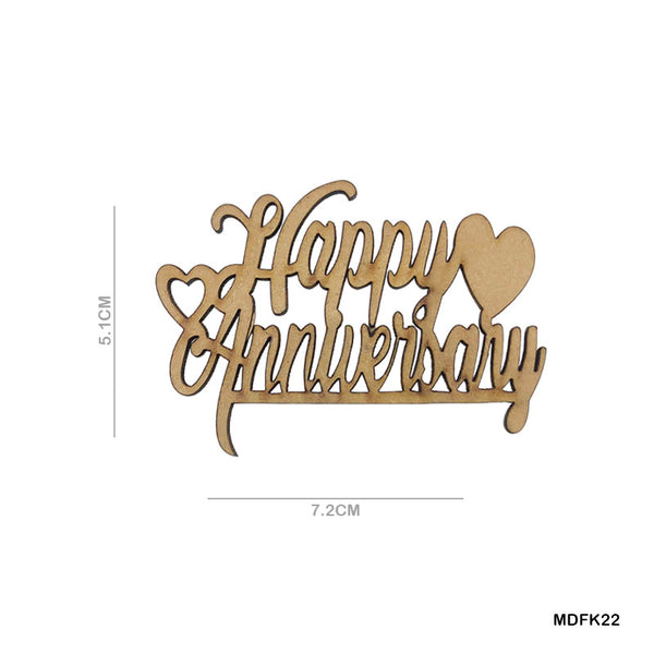 MDF Quotes CutOut "Happy Anniversay"