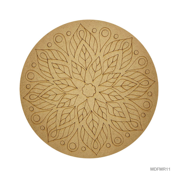 MDF Mandala CutOut  MR11 3mmX10in