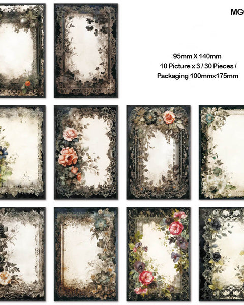 MG00036 DarkRose Series Paper 95x140mm 30pc