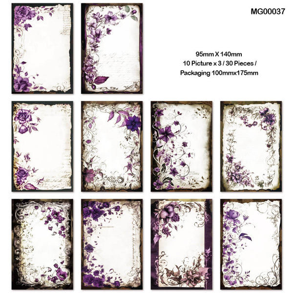 MG00037 DarkRose Series Paper 95x140mm 30pc