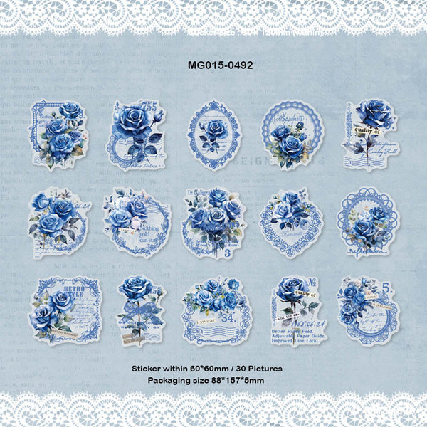 MG015-0492 Flower Sticker Pack 30pc