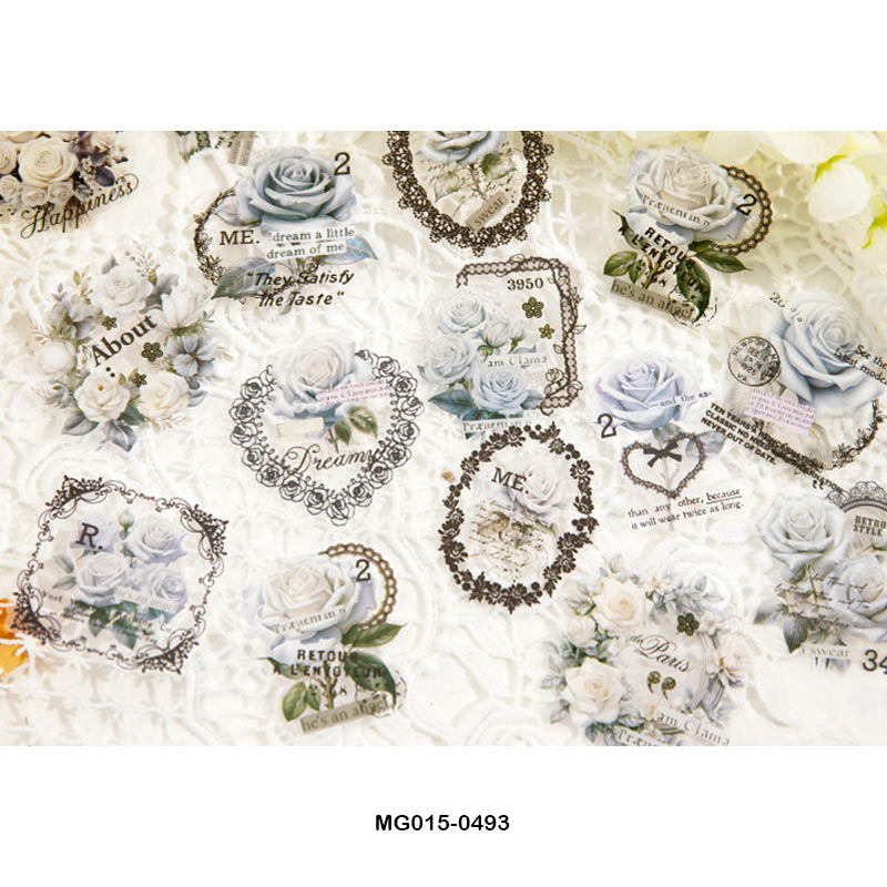 MG015-0493 Flower Sticker Pack 30pc