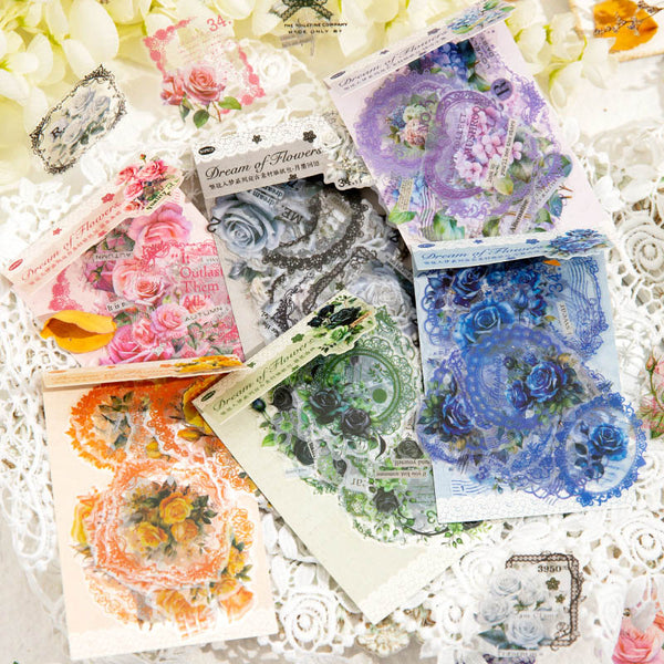 MG015-0493 Flower Sticker Pack 30pc