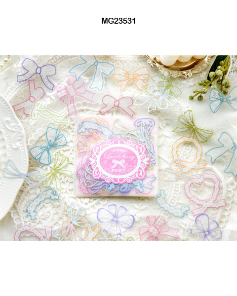 MG23531 LACE STORY VINTAGE PAPER CUTOUT SS 35Pc